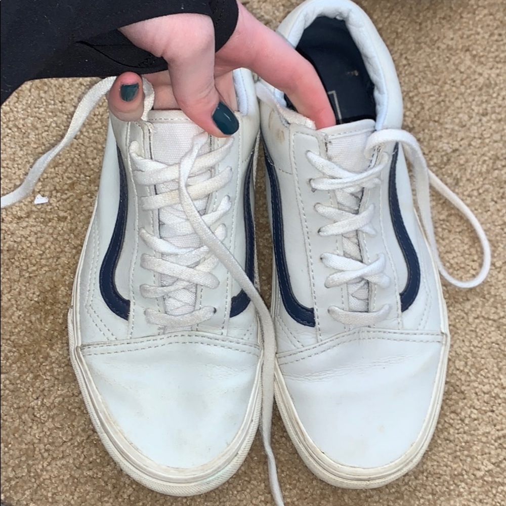 Old Skool Leather Vans!